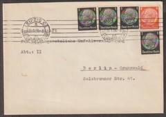 Germany multifranked cover used 1959
