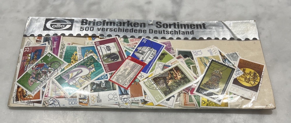 Elite Briefmarken Sortiment 500 verschiedene Deutschland East Germany DDR Used