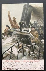 1906 Kiel Germany Picture Postcard Cover To Frankfurt Clear To Battle