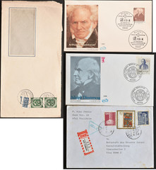 Germany covers collection 1952, 1988 Arthur Schopenhauer, 1990 Adolf Diesterweg