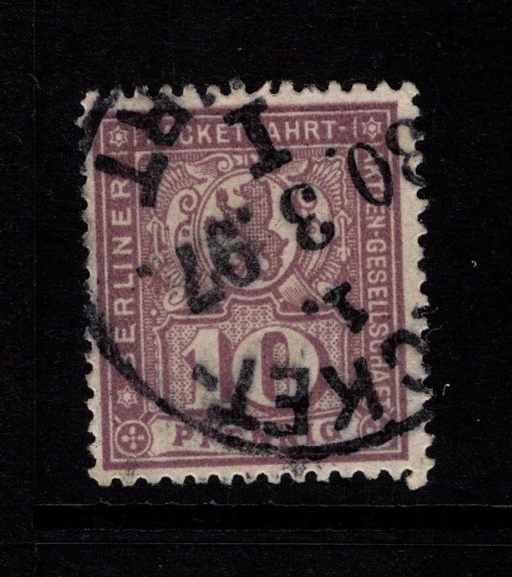Germany 1897 10p Berlin Private Post Used – S58708
