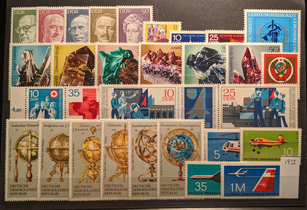 East Germany / DDR 1972 Complete Year Set MNH