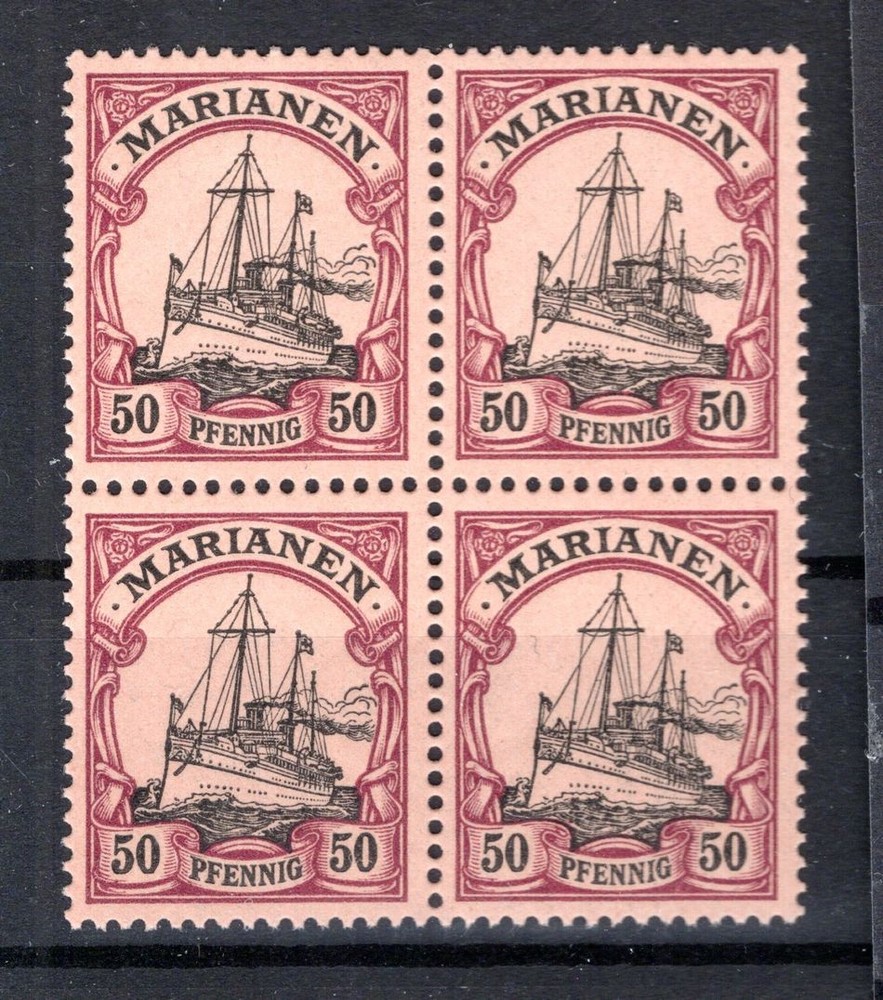 Marianen 14 Beautiful Block Of Four ** MNH POSTFRISCH (80984)