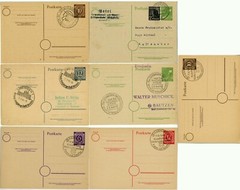 GERMANY Event Cancels Deutsche Postal Card Stationery Cover Stamp Collection