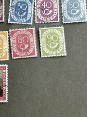 West Germany Used 15 Stamps,1951,fine Condition, See Photos