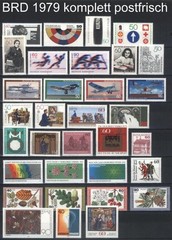 West-Germany / FRG / BRD Complete Yearsets 1970-1979 MNH Stamps, Mi. 612-1032