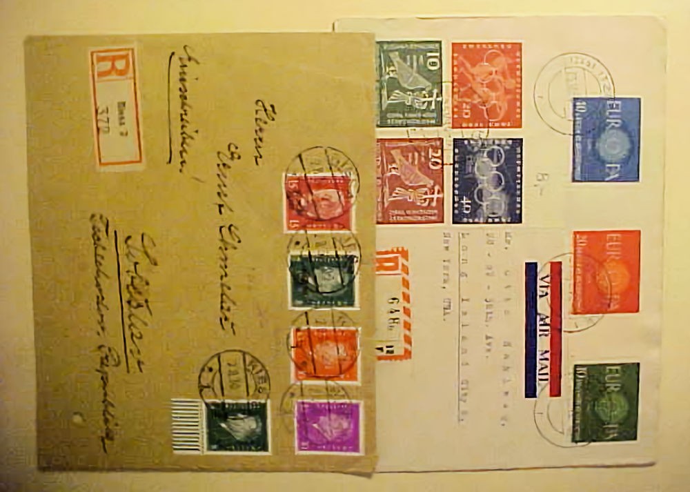 GERMAN REGISTERED RIESA COVER 1930 PUNCHED,1960