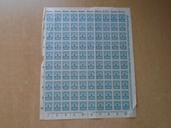 Germany – SG316 1M DM greenish blue 1923. 10 x complete sheets of 100 stamps.