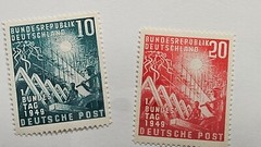 Germany Stamp Sc 665-6, Reconstruction MVLH F/VF CV$31 (412G12)