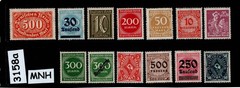 MNH stamps Pre 1930 German Republic Hyper Inflation stamps #3158a