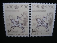 Germany, DDR, Austria, Belgium-Young Post Rider-9 Stamps MNH, Very Fine
