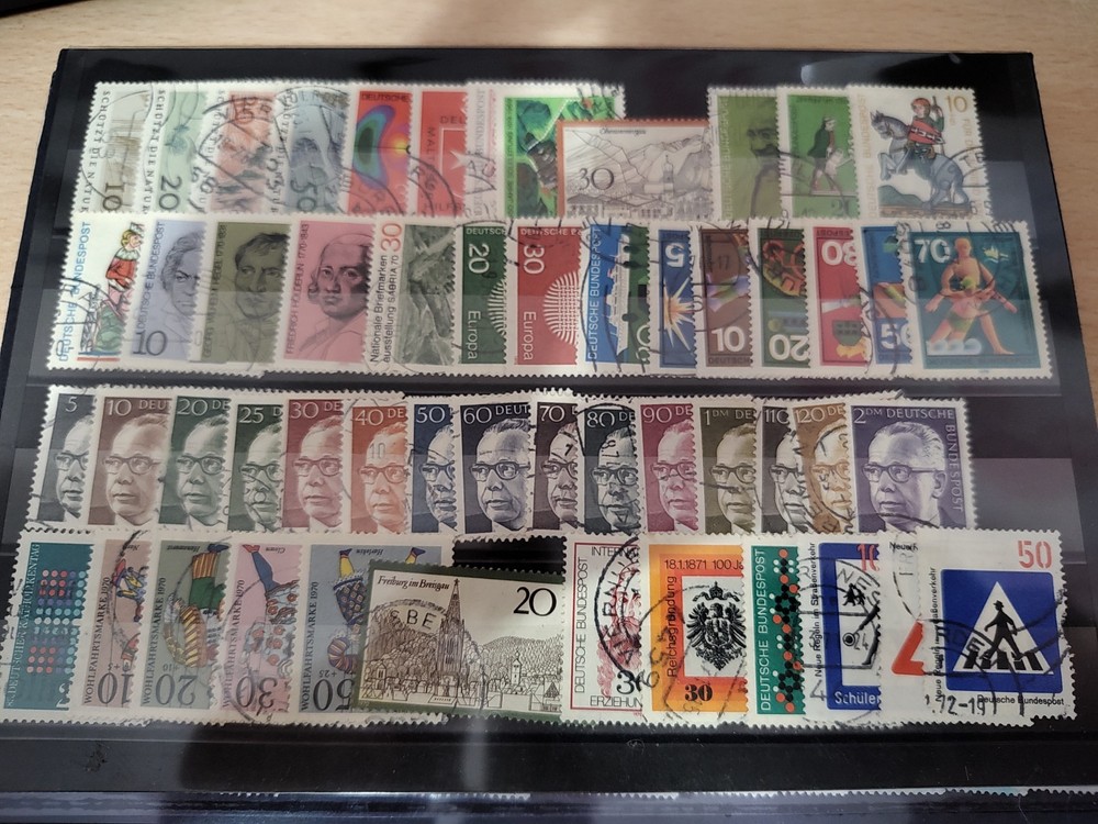 Small Collection of West Germany Stamps on Stock Cards. Used/Mint. FREE P&P.
