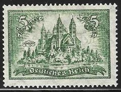 GERMANY 1925 Scotts #350 „Speyer Cathedral“ Mint, Lightly Hinged, VF-XF FOG 5m