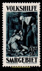EBS Germany SAAR 1929 – Welfare – Paintings (II) – Michel 140 – MH* – cv $17