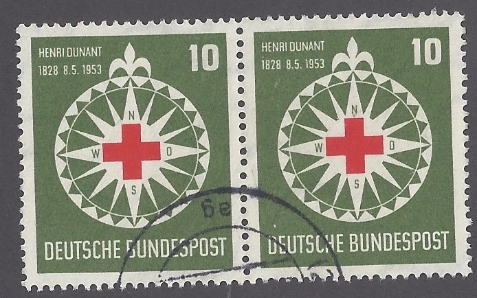 Germany 1953 Sc# 696, Used Pair Very Fine, UVF VF