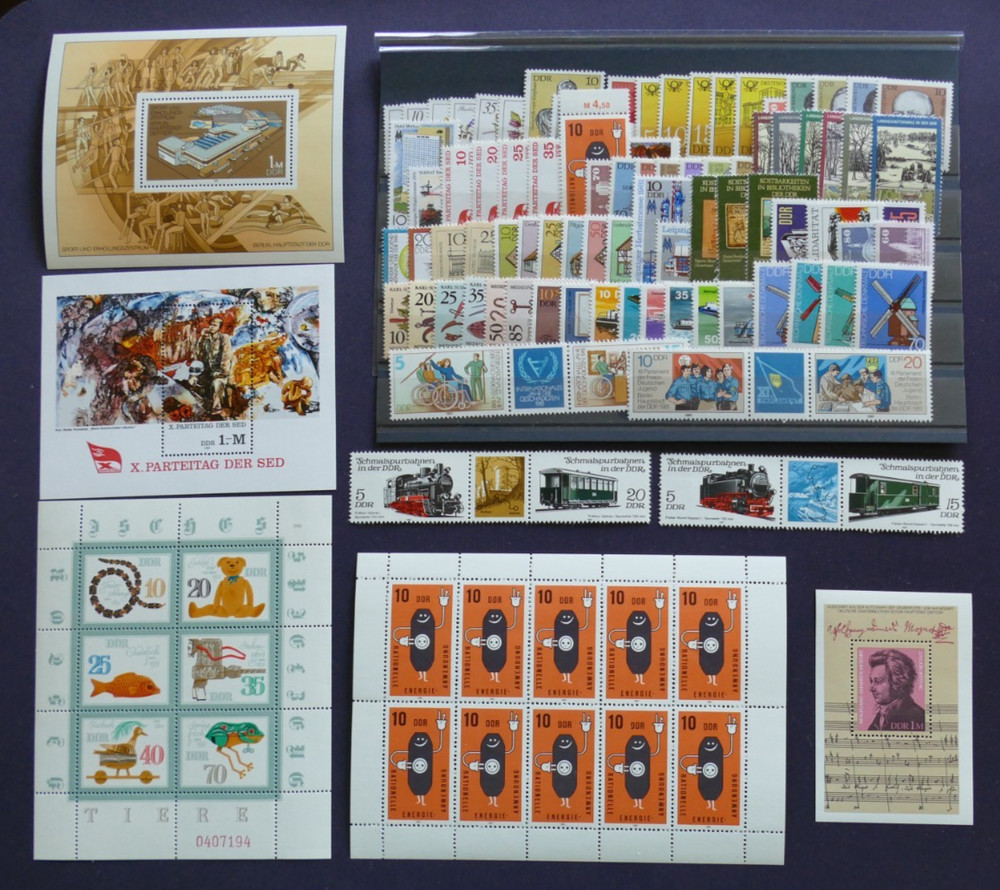 GDR year 1981-1990 MNH/mint condition** to choose from