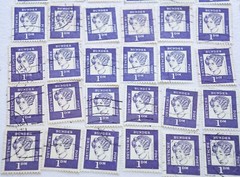 106- Annette von Droste-Hülshoff 1960’s 1 Deutsche Mark German Postage Stamps