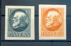 Bayern UNVERAUSGABTE 175/176BI Without Overprint * MH 30EUR (y73019
