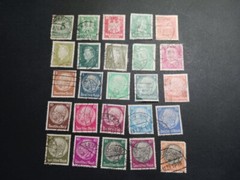 Germany Stamps – 25 stamps -1920’s and 30’s – hinged – used -nice lot