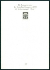 GERMANY FOLDER 1992/22 RETTUNG TROPISCHER REGENWALD VÖGEL