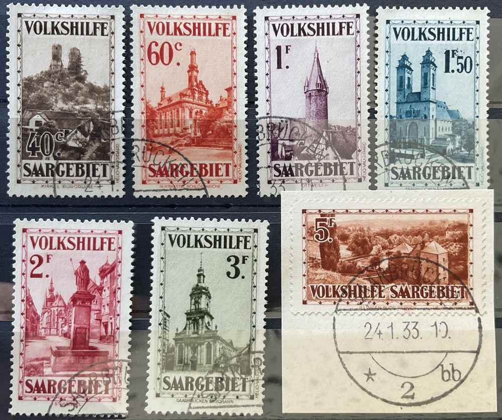 SAAR 1932 161-167 used FLAWLESS SET PEOPLES AID Certificate VPP (Z9719