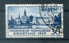 Frz.Zone Baden 46I Genuine Stamped BPP 85EUR (y80824