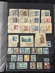 GERMANY DEUTSCHE REICH STAMP COLLECTION + STATE STAMP IN STOCKBOOK USED, MH, MNH