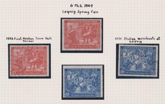 Germany 1949 Leipzig Spring Fair First Town Hall Italian Merchants Mint & Used