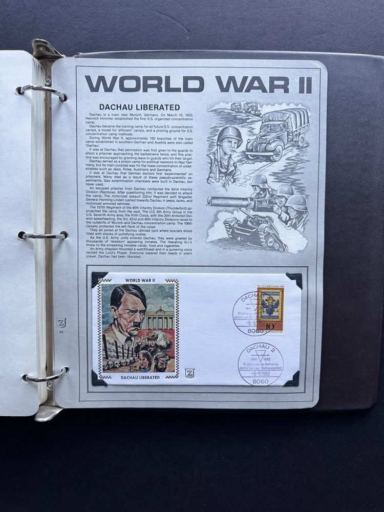 Germany 1982 WWII Special Cover(233) +Dachau Liberated +Ist Concentration Camp