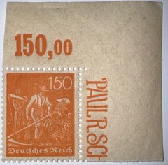 Travelstamps: 1922 Germany DR Deutsches Reich 150pf Stamp Scott #175 MNH OG
