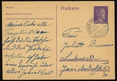 Germany Stolberg Münsterbusch 1942 Stationery Postal Card Europe WWII