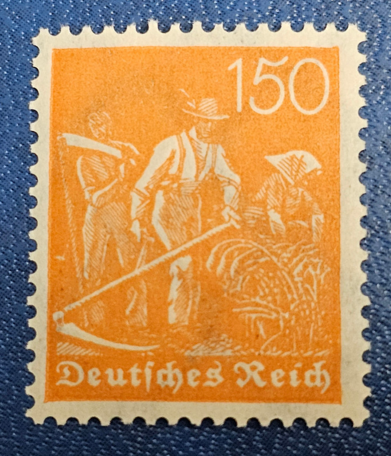 Stamp Germany Deutsches Reich 150 Pfennig 1921 Mi. Nr. 189 WZ 2 [🇩🇪36148]