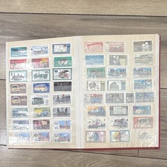 East Germany (DDR) Used Postage Stamp Collection Lot in Album, Various Topics