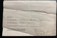 1944 Germany Stalag Air Force Prisoner of War POW Letter Cover to Ottawa Canada