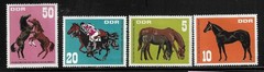 Germany DDR SC # 945-948 Thoroughbred Horses . MNH