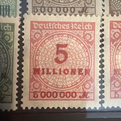 German 1923 Hyperinflation Stamp Collection – Surcharge & Definitives – MNH