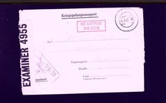Germany WWII Officer POW Air Censor PC90 4955 Camp Censor Missing Cigs 1942 z66