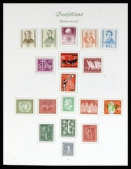 GERMANY 1948-1982 BRD BERLIN MNH MH Used in 3 BOREK Album Stamp Collection