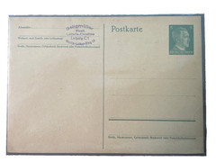 Germany WWII Deutsches Reich Postal Stationery Card 5pf Hitler Unused