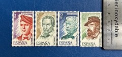 Spain – 1977 – Notable Figures: Authors, composer, Theologian – MNH**