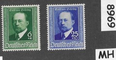 MH stamp set B186-187 Third Reich Germany 1940 Von Behring Scientist #8969
