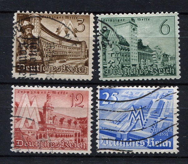 German Reich WW II : Leipzig fair set from 1940 – used