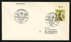 Germany (Berlin) 1969 Postal History Cover sc 9N270 – Rottweil Slogan Cancel