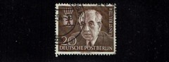 1954 Germany BERLIN 20pf Brown ERNST REUTER Sc#9N104 Used*