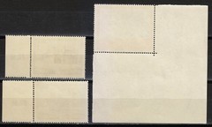 Poland German Occupation 1941 Mi 63-65Br/ul Sc N73-N75 Architecture of Cracow **