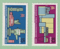 DDR MNH ** 1159-60 SC 811-2 Leipzig Fair 1966
