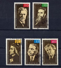 Germany – DDR : Famous people birthday stamps from 1965 – CTO