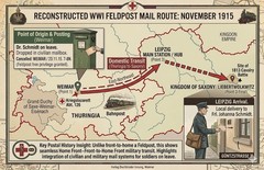 1915 WWI German Feldpost Postcard Weimar Cancel Kriegslazarett 126 Army Post