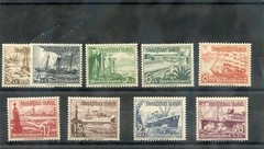 GERMANY Sc B107-15(MI 651-9)**F-VF NH 1937 SHIPS & BOATS SET $200
