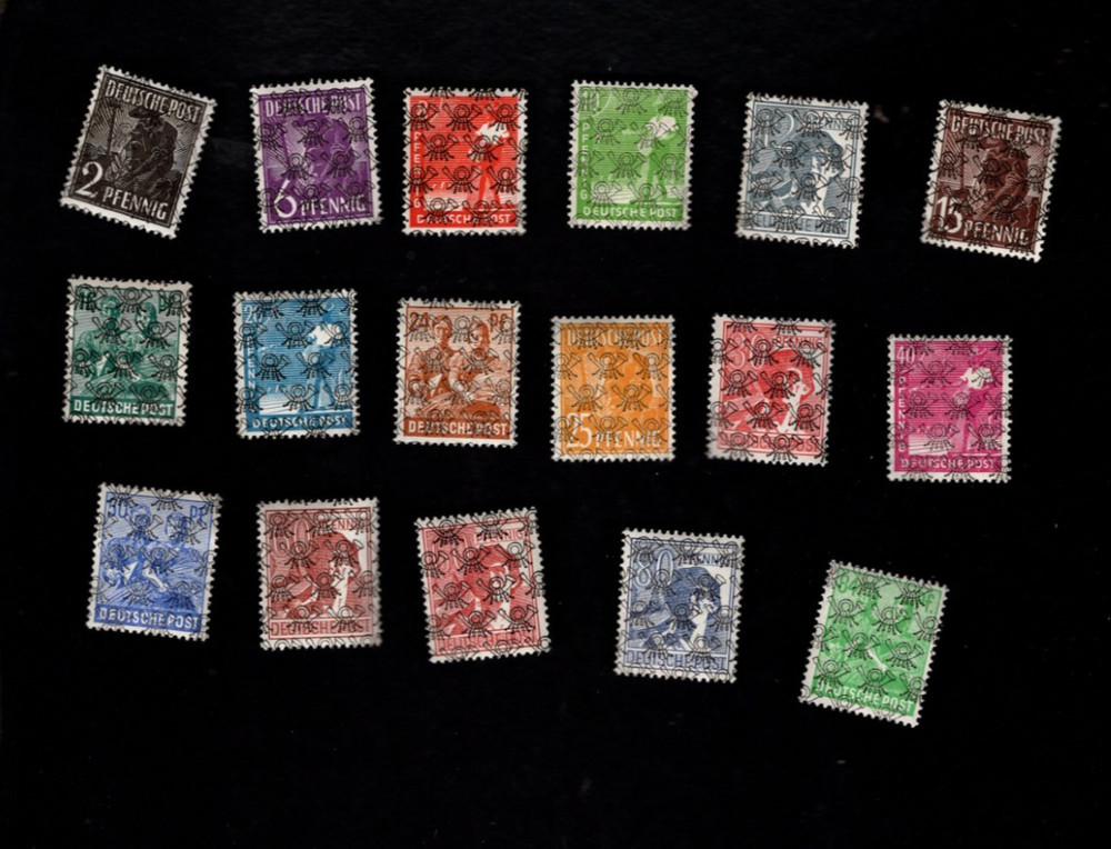 Germany sc#617-33 + #631a (1948) Complete MH & Better